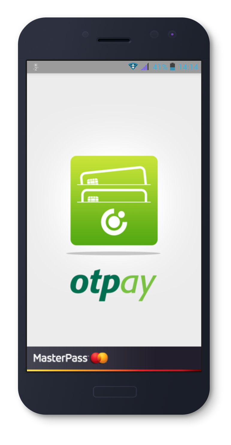 OTPay splash screen on Android