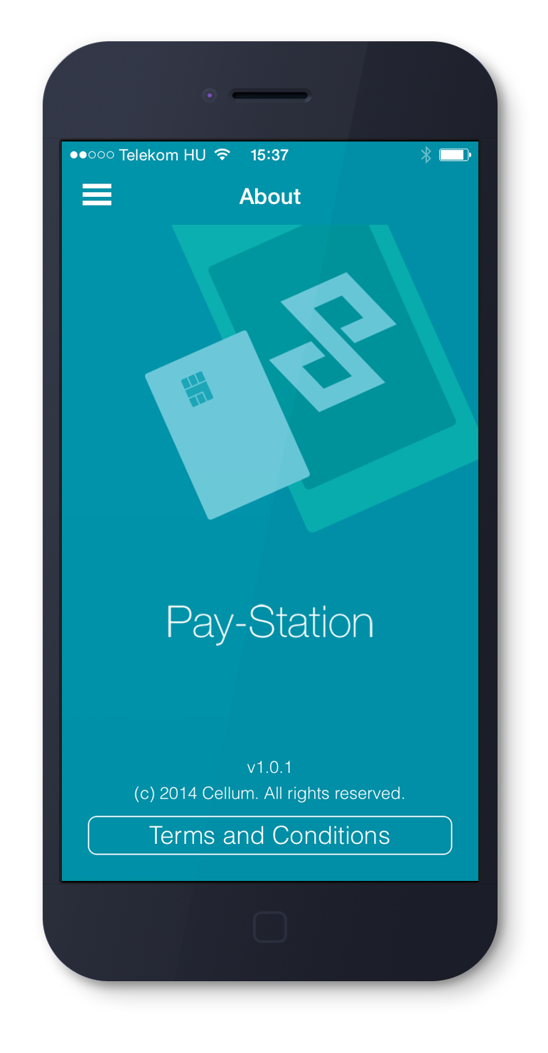 Pay-Station splash screen on iOS